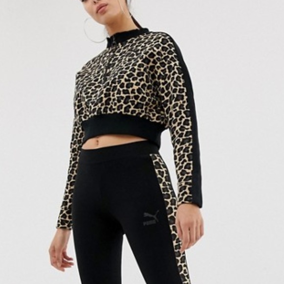 puma leopard print hoodie